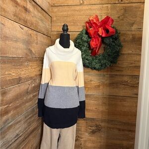 Ryan Wylde Cream Ribbed Sweater 2X